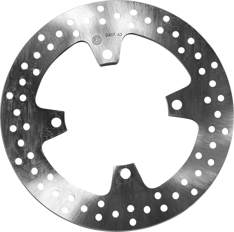 Brembo PRIME Serie Oro Fixed Disc Brake Rotor - Rear, Silver - 68B407A3