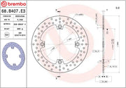 Brembo BRAKE ROTOR FIXED SERIE ORO PRIME LINE - Silver, Stainless Steel, One Piece (Fixed) - 68B407E3