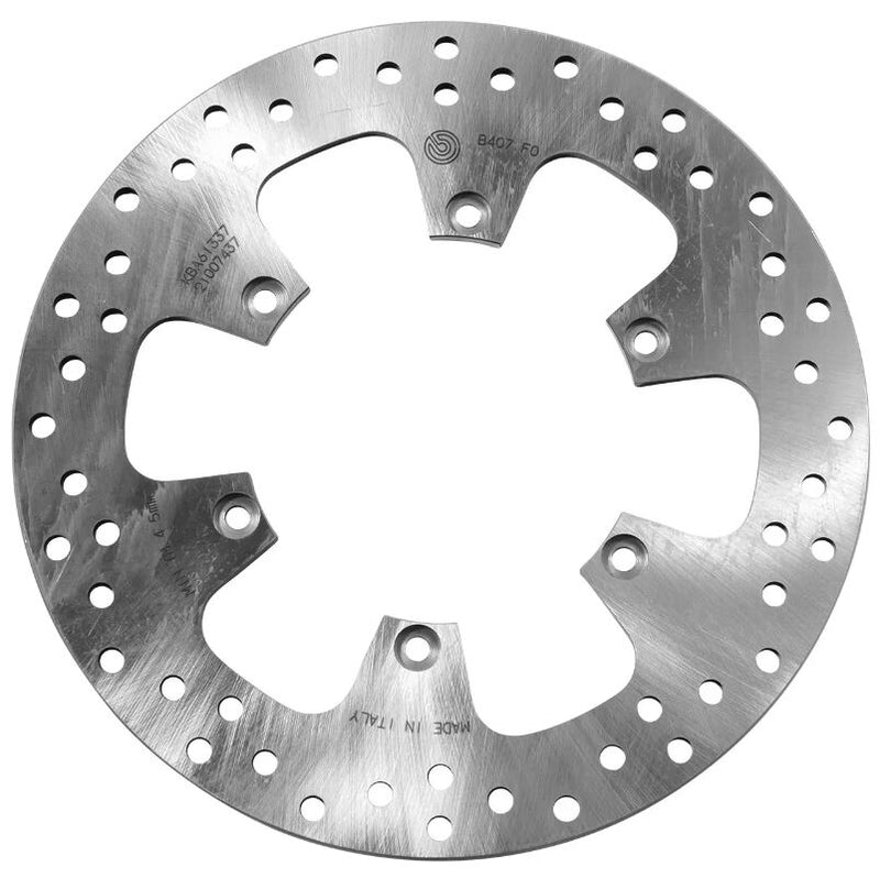 Brembo BRAKE ROTOR FIXED SERIE ORO PRIME LINE - Silver, Stainless Steel, One Piece (Fixed) - 68B407F0