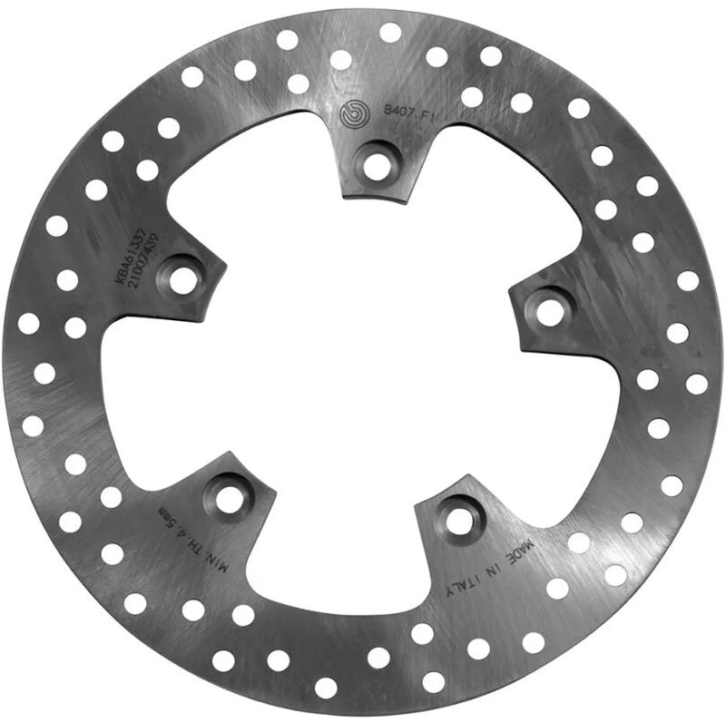 Brembo BRAKE ROTOR FIXED SERIE ORO PRIME LINE - Silver, Stainless Steel, One Piece (Fixed) - 68B407F1