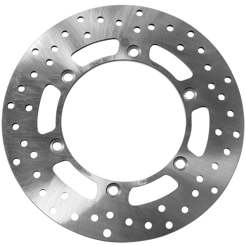Brembo BRAKE ROTOR FIXED SERIE ORO PRIME LINE - Silver, Stainless Steel, One Piece (Fixed) - 68B407G4