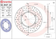 Brembo BRAKE ROTOR FIXED SERIE ORO PRIME LINE - Silver, Stainless Steel, One Piece (Fixed) - 68B407G4