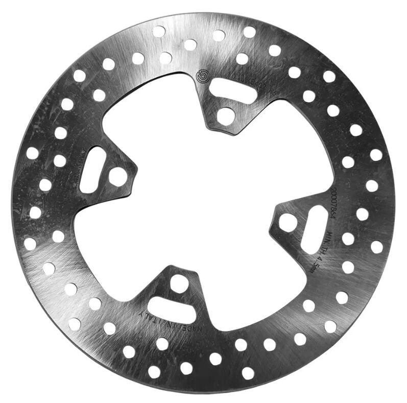Brembo BRAKE ROTOR FIXED SERIE ORO PRIME LINE - Silver, Stainless Steel, One Piece (Fixed) - 68B407H6
