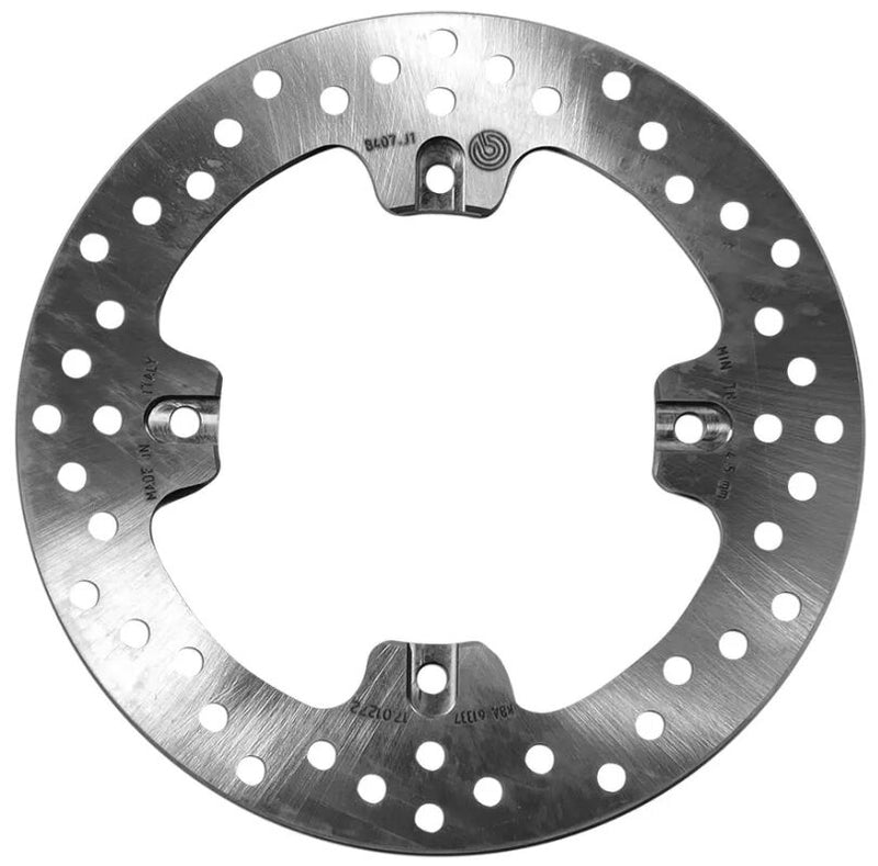Brembo BRAKE ROTOR FIXED SERIE ORO PRIME LINE - Silver, Stainless Steel, One Piece (Fixed) - 68B407J1