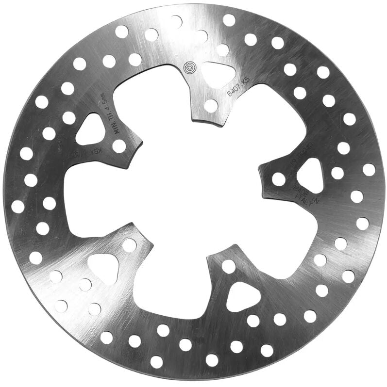 Brembo BRAKE ROTOR FIXED SERIE ORO PRIME LINE - Silver, Stainless Steel, One Piece (Fixed) - 68B407K5