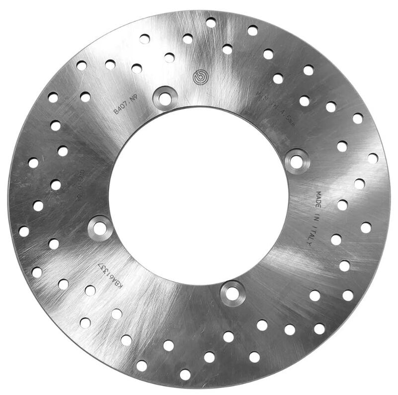 Brembo BRAKE ROTOR FIXED SERIE ORO PRIME LINE - Silver, Stainless Steel, One Piece (Fixed) - 68B407N9