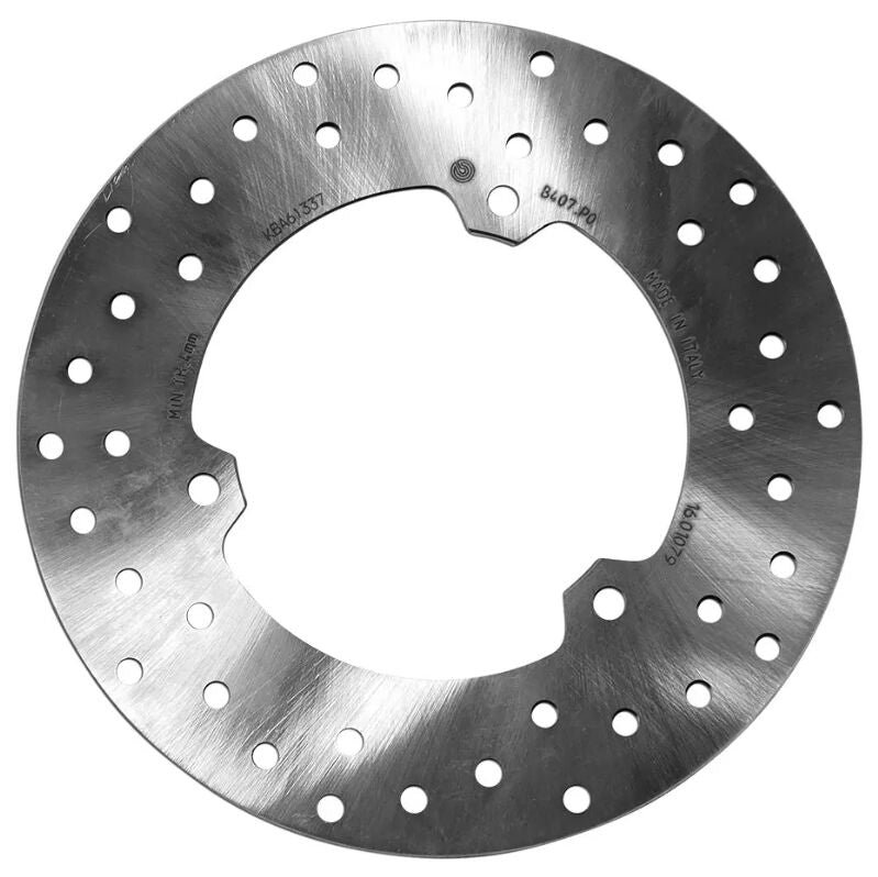 Brembo BRAKE ROTOR FIXED SERIE ORO PRIME LINE - Silver, Stainless Steel, One Piece (Fixed) - 68B407P0