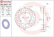 Brembo BRAKE ROTOR FIXED SERIE ORO PRIME LINE - Silver, Stainless Steel, One Piece (Fixed) - 68B407P0