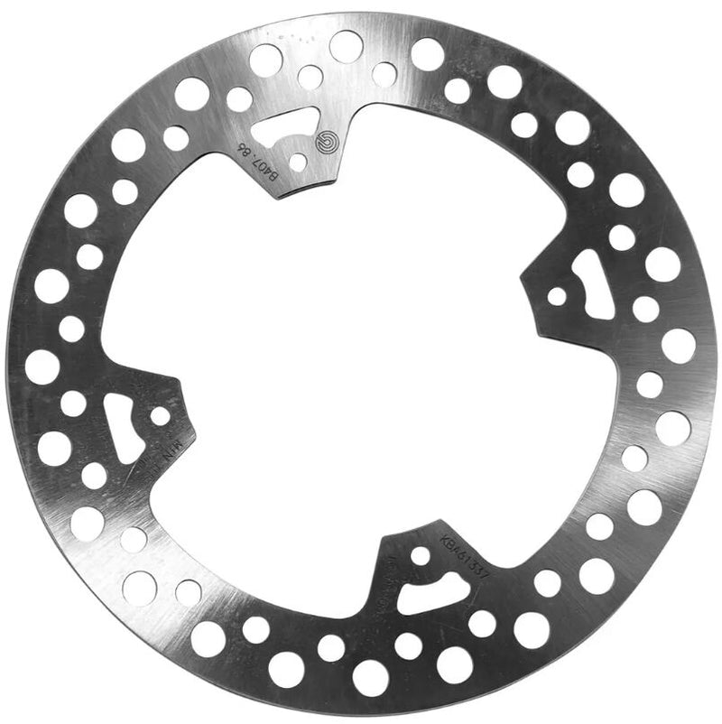 Brembo BRAKE ROTOR FIXED SERIE ORO PRIME LINE - Silver, Stainless Steel, One Piece (Fixed) - 68B40786
