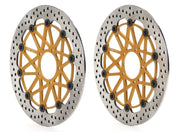 Brembo BRAKE ROTOR KIT SUPERSPORT RACING XTRA LINE - Front, Gold, Silver, Stainless Steel - 208973711