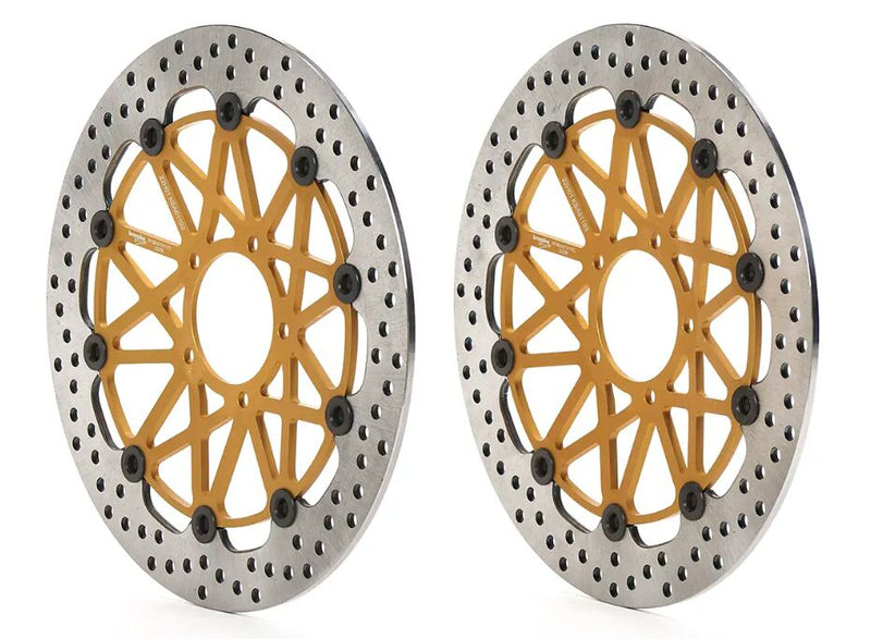 Brembo BRAKE ROTOR KIT SUPERSPORT RACING XTRA LINE - Front, Gold, Silver, Stainless Steel - 208973711