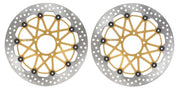 Brembo BRAKE ROTOR KIT SUPERSPORT RACING XTRA LINE - Front, Gold, Silver, Stainless Steel - 208973711