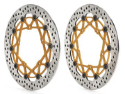 Brembo BRAKE ROTOR KIT SUPERSPORT RACING XTRA LINE - Front, Gold, Silver, Stainless Steel - 208973748