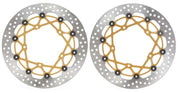 Brembo BRAKE ROTOR KIT SUPERSPORT RACING XTRA LINE - Front, Gold, Silver, Stainless Steel - 208973748