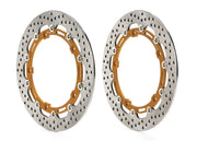 Brembo BRAKE ROTOR KIT SUPERSPORT RACING XTRA LINE - Front, Gold, Silver, Stainless Steel - 208973751