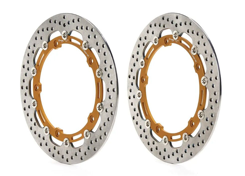 Brembo BRAKE ROTOR KIT SUPERSPORT RACING XTRA LINE - Front, Gold, Silver, Stainless Steel - 208973751