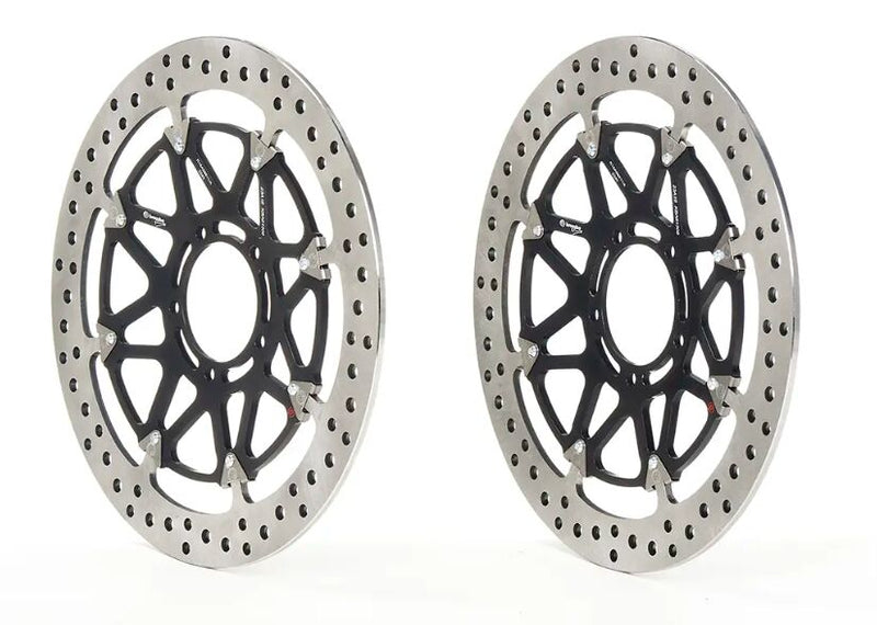 Brembo BRAKE ROTOR KIT T-DRIVE UPGRADE LINE - Front, Black, Silver, Stainless Steel - 208A98511