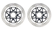 Brembo BRAKE ROTOR KIT T-DRIVE UPGRADE LINE - Front, Black, Silver, Stainless Steel - 208A98511