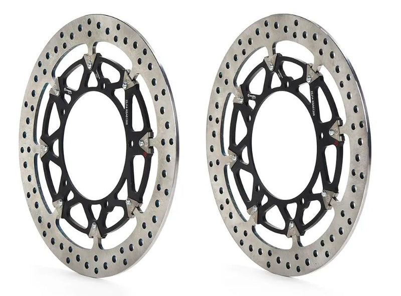Brembo BRAKE ROTOR KIT T-DRIVE UPGRADE LINE - Front, Black, Silver, Stainless Steel - 208A98548
