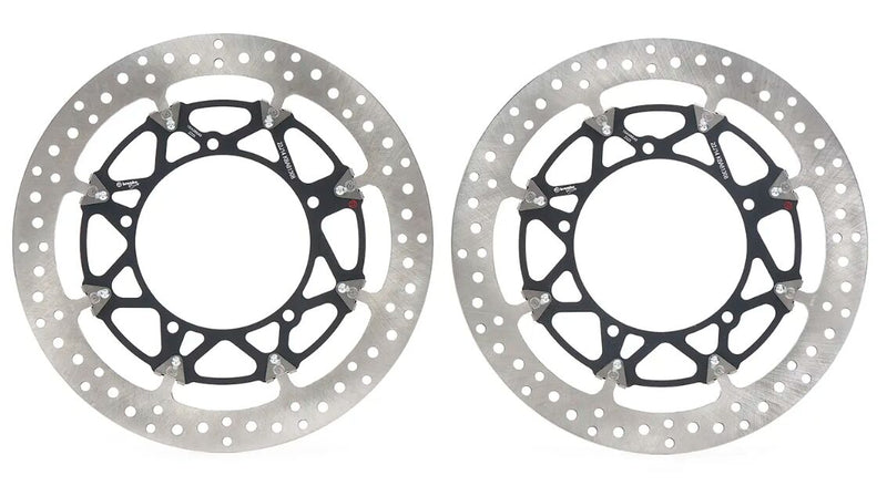 Brembo BRAKE ROTOR KIT T-DRIVE UPGRADE LINE - Front, Black, Silver, Stainless Steel - 208A98548