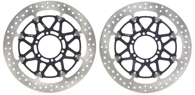 Brembo BRAKE ROTOR KIT T-DRIVE UPGRADE LINE - Front, Black, Silver, Stainless Steel - 208A98567