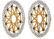 Brembo BRAKE ROTOR KIT SUPERSPORT RACING XTRA LINE - Front, Gold, Silver, Stainless Steel - 208B85911