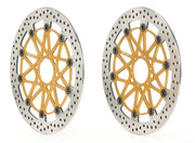 Brembo BRAKE ROTOR KIT SUPERSPORT RACING XTRA LINE - Front, Gold, Silver, Stainless Steel - 208B85925