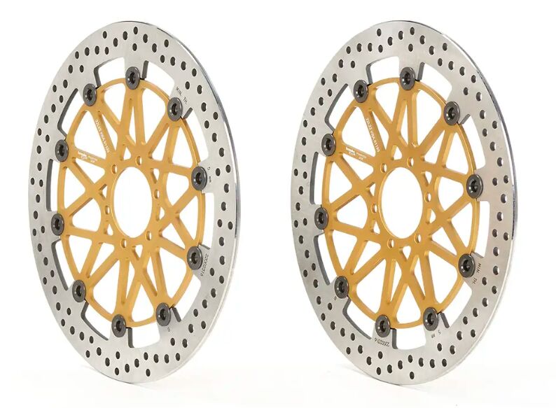 Brembo BRAKE ROTOR KIT SUPERSPORT RACING XTRA LINE - Front, Gold, Silver, Stainless Steel - 208B85925