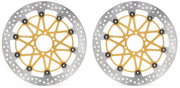 Brembo BRAKE ROTOR KIT SUPERSPORT RACING XTRA LINE - Front, Gold, Silver, Stainless Steel - 208B85925