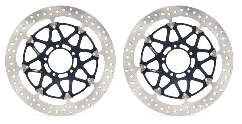Brembo BRAKE ROTOR KIT T-DRIVE UPGRADE LINE - Front, Black, Silver, Stainless Steel - 208C89011