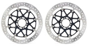 Brembo BRAKE ROTOR KIT T-DRIVE UPGRADE LINE - Front, Black, Silver, Stainless Steel - 208C89025