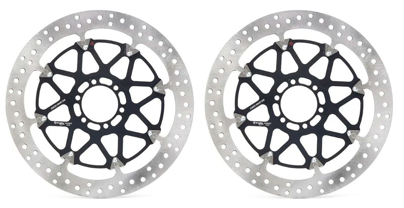 Brembo BRAKE ROTOR KIT T-DRIVE UPGRADE LINE - Front, Black, Silver, Stainless Steel - 208C89025