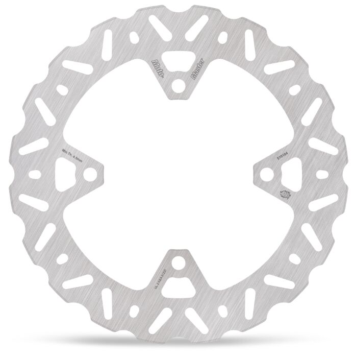 Moto-Master Nitro Series Brake Disc - Silver,  Stainless Steel - One Piece (Fixed)