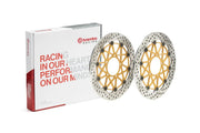 Brembo BRAKE ROTOR KIT SUPERSPORT RACING XTRA LINE - Front, Gold, Silver, Stainless Steel - 208973756