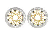 Brembo BRAKE ROTOR KIT SUPERSPORT RACING XTRA LINE - Front, Gold, Silver, Stainless Steel - 208973756