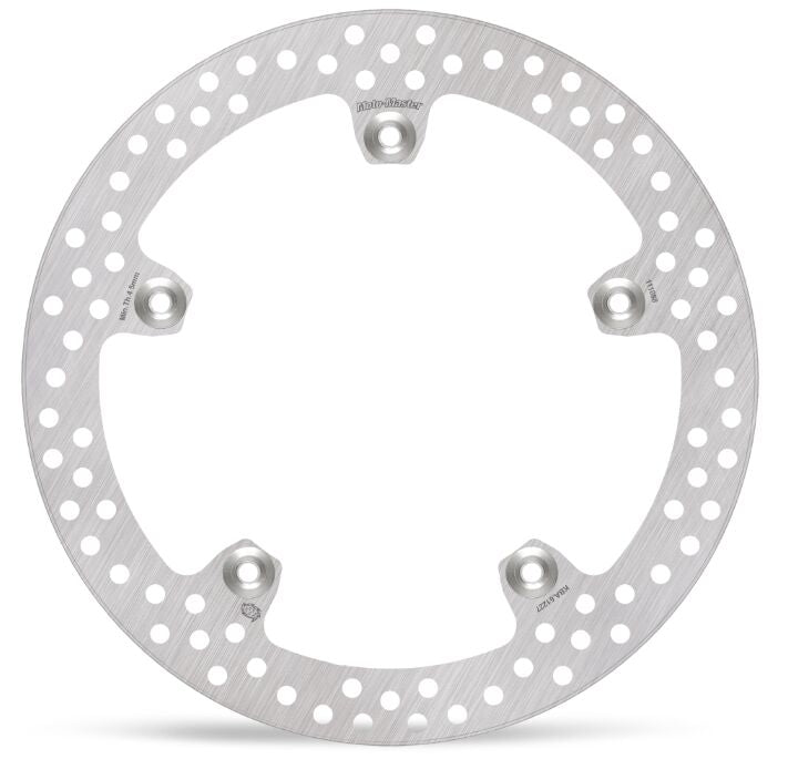 Moto-Master Halo Series Fixed Rotor - Riveted Halo - Stainless Steel - One Piece (Fixed)