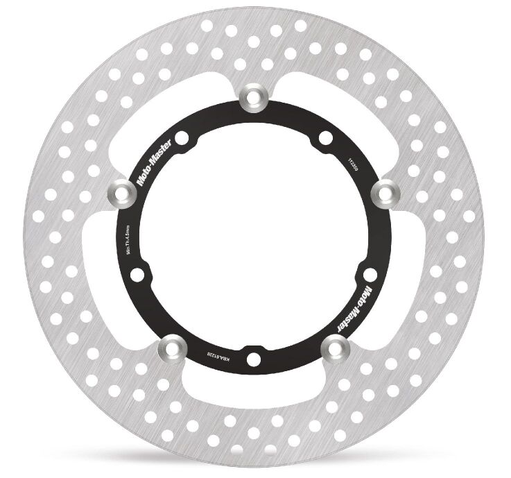 Moto-Master Halo Series Floating Rotor - Black,  Stainless Steel - Two Piece (Floating) - 112350