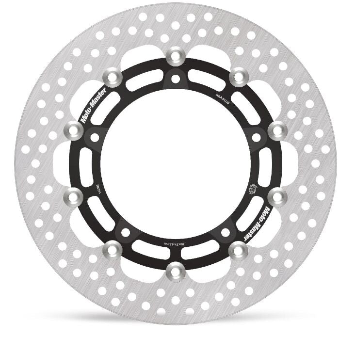 Moto-Master Halo Series Floating Rotor - Black,  Stainless Steel - Two Piece (Floating) - 112382