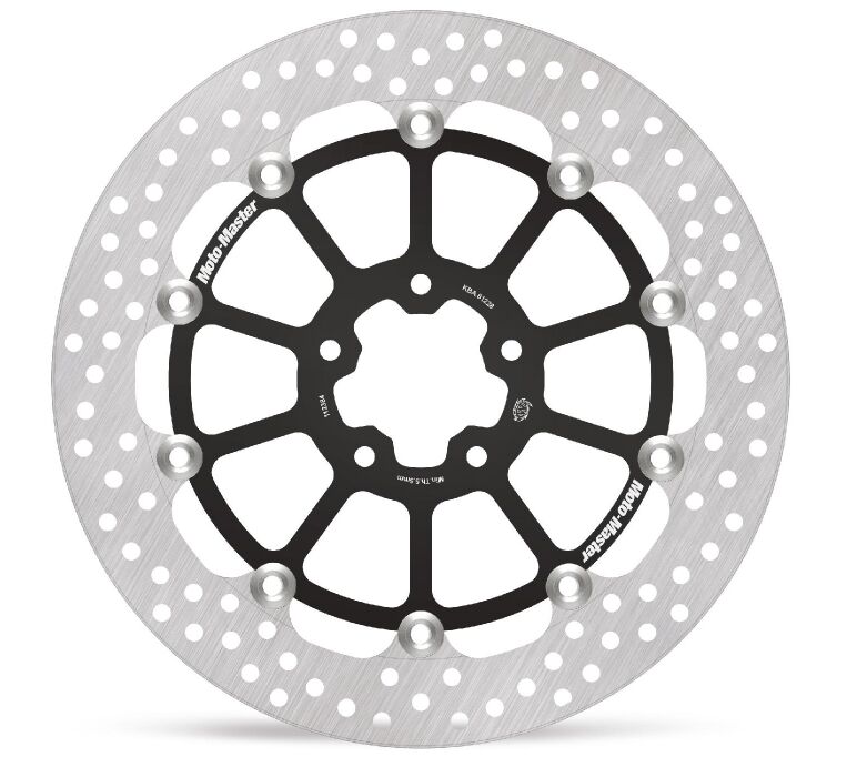 Moto-Master Halo Series Floating Rotor - Black, Stainless Steel, Full-Floating