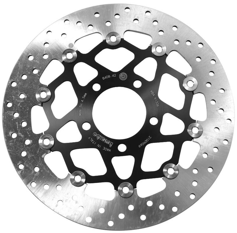 Brembo BRAKE ROTOR FLOATING SERIE ORO PRIME LINE - Front, Black, Stainless Steel