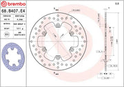 Brembo BRAKE ROTOR FIXED SERIE ORO PRIME LINE - Front, Rear, Stainless Steel - 68B407E4