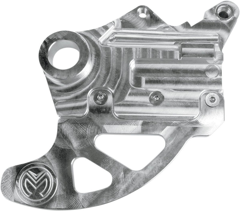 Moose Offroad Hard-parts Pro Shark Fin Disc Protector with Brake Carrier - Rear, Silver - 33-073