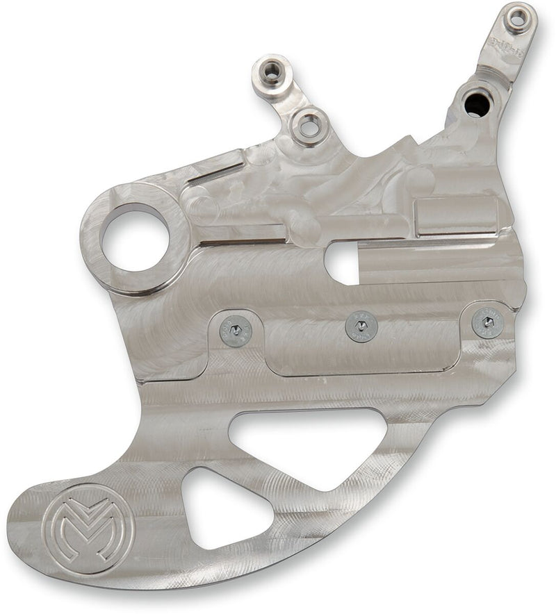Moose Offroad Hard-parts Pro Shark Fin Disc Protector with Brake Carrier - Rear, Silver - 13-063