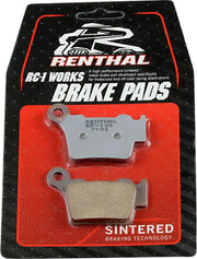 RENTHAL RC-1 Works Brake Pads - Rear, Sintered Metal - BP-108