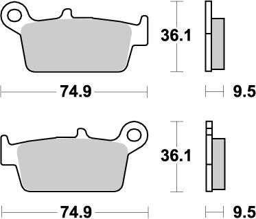 Moto-Master Nitro Brake Pads - Sintered Metal - 91821
