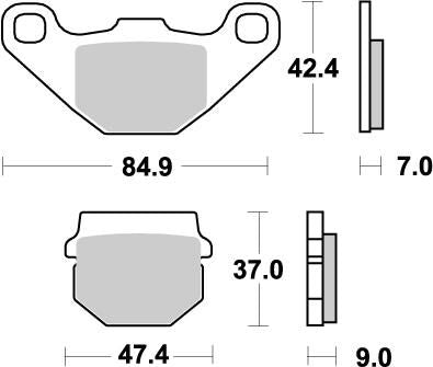 Moto-Master Nitro Brake Pads - Sintered Metal - 90121