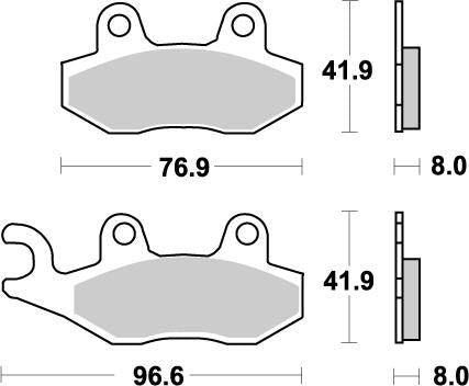 Moto-Master Nitro Brake Pads - Sintered Metal - 91921