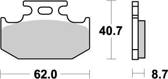 Moto-Master Nitro Brake Pads - Sintered Metal - 92221