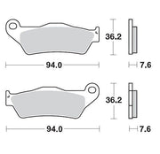 Moto-Master Nitro Sport Brake Pads - Sintered Metal - 93022