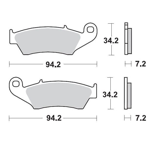 Moto-Master Nitro Sport Brake Pads - Sintered Metal - 93422